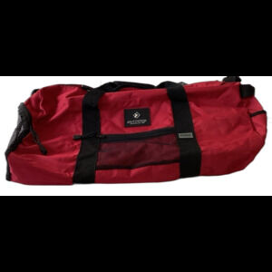 Outdoor Products Duffle Bag Large Red with Shoulder Strap and Zipper Pockets